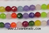 CCN1982 15 inches 8mm faceted round candy jade beads wholesale