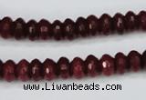 CCN1990 15 inches 5*8mm faceted rondelle candy jade beads wholesale