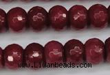 CCN1993 15 inches 10*14mm faceted rondelle candy jade beads wholesale