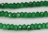 CCN1996 15 inches 4*6mm faceted rondelle candy jade beads wholesale