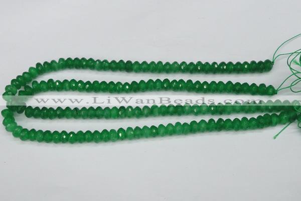 CCN1997 15 inches 5*8mm faceted rondelle candy jade beads wholesale