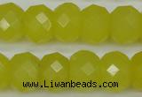 CCN2008 15 inches 12*16mm faceted rondelle candy jade beads wholesale