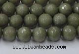 CCN2023 15 inches 6mm faceted round candy jade beads wholesale