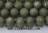 CCN2024 15 inches 8mm faceted round candy jade beads wholesale