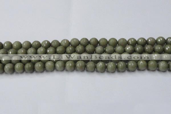 CCN2025 15 inches 10mm faceted round candy jade beads wholesale