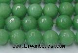 CCN2032 15 inches 10mm faceted round candy jade beads wholesale