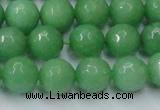 CCN2033 15 inches 12mm faceted round candy jade beads wholesale