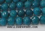 CCN2044 15 inches 6mm faceted round candy jade beads wholesale