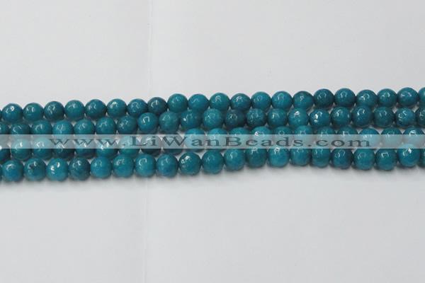 CCN2045 15 inches 8mm faceted round candy jade beads wholesale