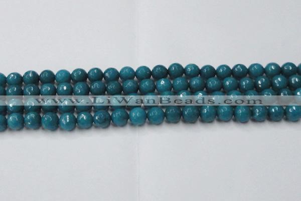 CCN2046 15 inches 10mm faceted round candy jade beads wholesale