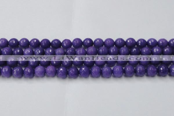 CCN2062 15 inches 14mm faceted round candy jade beads wholesale