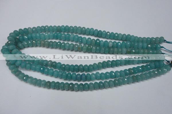 CCN2101 15.5 inches 5*8mm faceted rondelle candy jade beads