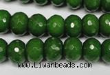 CCN2109 15.5 inches 8*12mm faceted rondelle candy jade beads