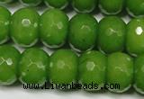 CCN2111 15.5 inches 12*16mm faceted rondelle candy jade beads