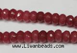 CCN2126 15.5 inches 5*8mm faceted rondelle candy jade beads