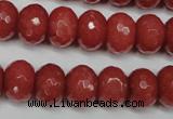 CCN2130 15.5 inches 12*16mm faceted rondelle candy jade beads