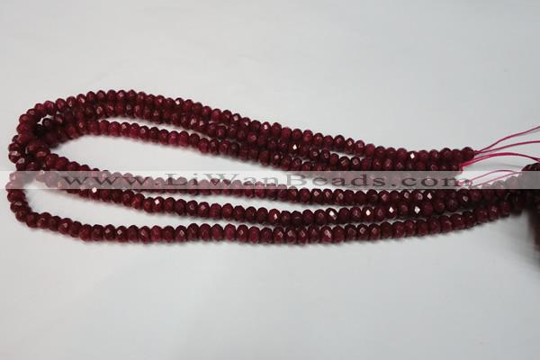 CCN2132 15.5 inches 4*6mm faceted rondelle candy jade beads