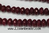 CCN2133 15.5 inches 5*8mm faceted rondelle candy jade beads