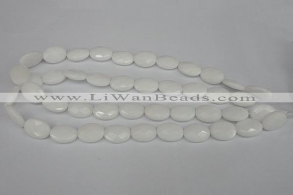 CCN2200 15.5 inches 13*18mm faceted oval candy jade beads