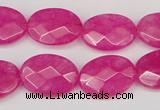 CCN2202 15.5 inches 13*18mm faceted oval candy jade beads