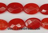 CCN2204 15.5 inches 13*18mm faceted oval candy jade beads