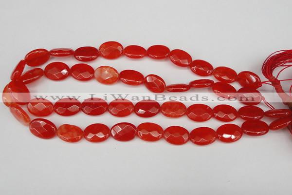 CCN2204 15.5 inches 13*18mm faceted oval candy jade beads