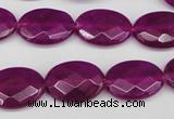 CCN2205 15.5 inches 13*18mm faceted oval candy jade beads