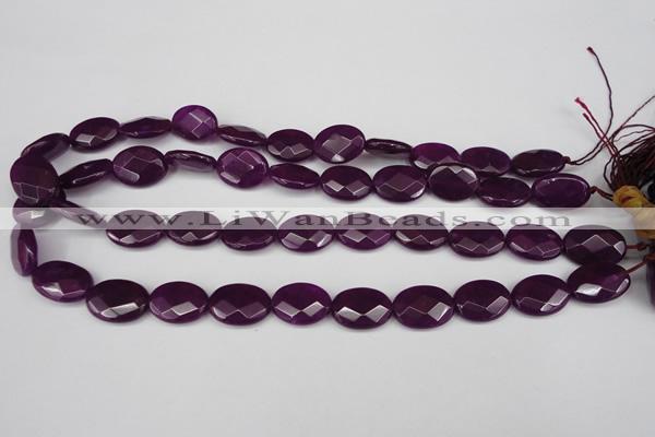 CCN2206 15.5 inches 13*18mm faceted oval candy jade beads