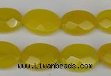 CCN2208 15.5 inches 13*18mm faceted oval candy jade beads