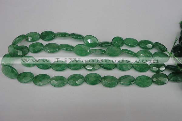 CCN2209 15.5 inches 13*18mm faceted oval candy jade beads