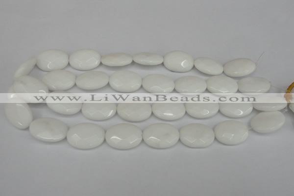 CCN2220 15.5 inches 18*25mm faceted oval candy jade beads