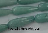 CCN2250 15.5 inches 10*30mm faceted teardrop candy jade beads