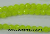 CCN2262 15.5 inches 6mm faceted round candy jade beads wholesale