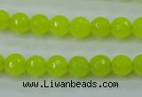 CCN2263 15.5 inches 8mm faceted round candy jade beads wholesale