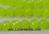 CCN2264 15.5 inches 10mm faceted round candy jade beads wholesale