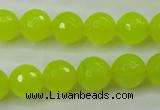 CCN2265 15.5 inches 12mm faceted round candy jade beads wholesale