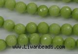 CCN2272 15.5 inches 8mm faceted round candy jade beads wholesale