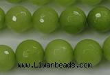 CCN2275 15.5 inches 14mm faceted round candy jade beads wholesale