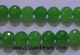 CCN2301 15.5 inches 10mm faceted round candy jade beads wholesale