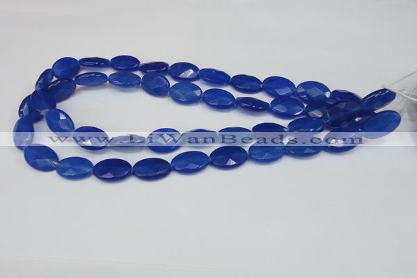 CCN231 15.5 inches 12*18mm faceted oval candy jade beads