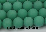 CCN2410 15.5 inches 4mm round matte candy jade beads wholesale