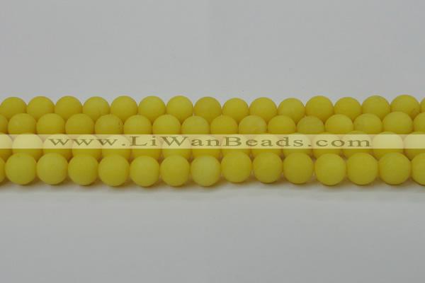 CCN2428 15.5 inches 6mm round matte candy jade beads wholesale