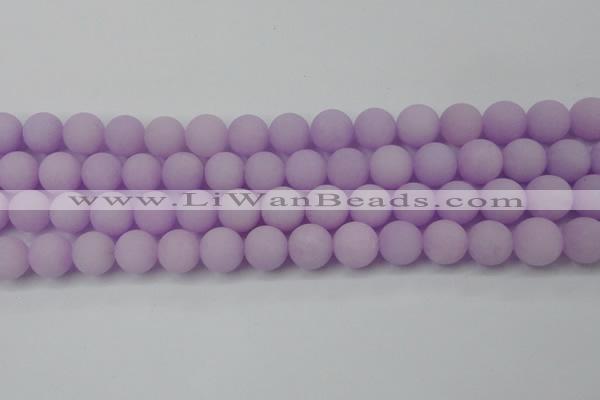 CCN2441 15.5 inches 8mm round matte candy jade beads wholesale