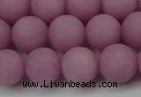 CCN2443 15.5 inches 8mm round matte candy jade beads wholesale