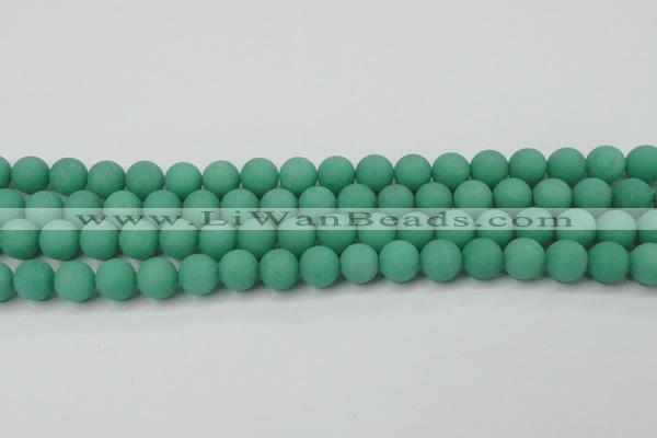 CCN2450 15.5 inches 8mm round matte candy jade beads wholesale