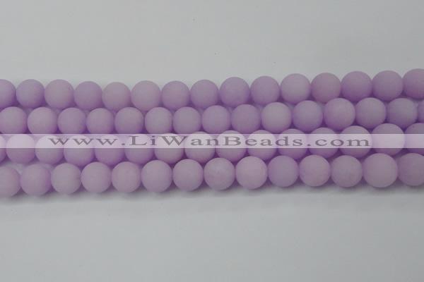 CCN2461 15.5 inches 10mm round matte candy jade beads wholesale