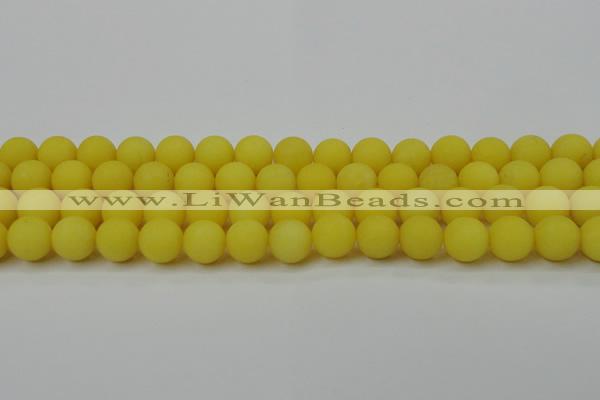 CCN2468 15.5 inches 10mm round matte candy jade beads wholesale