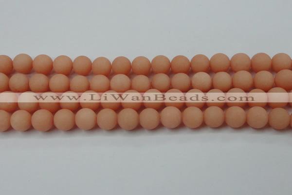 CCN2486 15.5 inches 12mm round matte candy jade beads wholesale