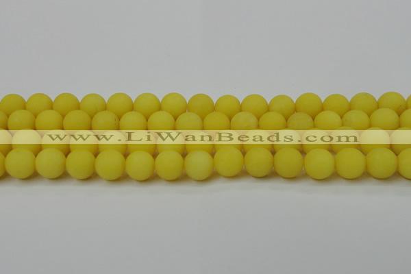 CCN2488 15.5 inches 12mm round matte candy jade beads wholesale