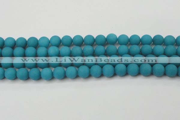 CCN2492 15.5 inches 12mm round matte candy jade beads wholesale